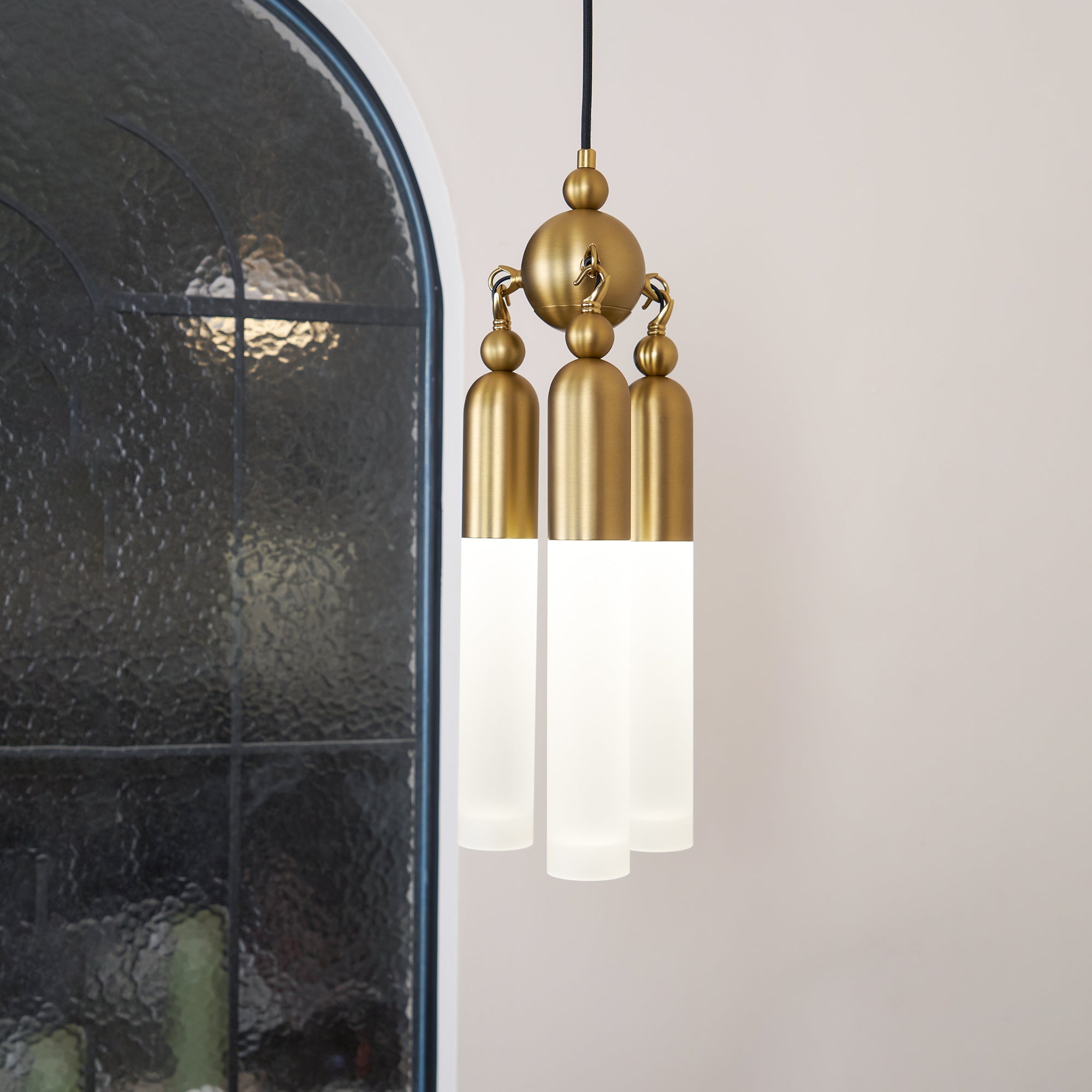 Bettany Pendant Light - Modern Glass Hanging Fixture for Dining Room, Kitchen Island & Bedroom Decor | Energy Efficient LED Lighting