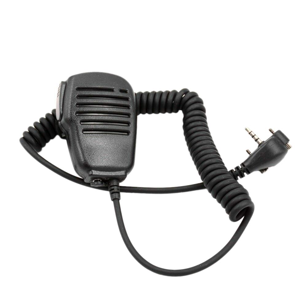 Pmandgk Shoulder Speaker Microphone Handheld Mic with PTT Button for Standard Portable Two-Way Radios - Compatible with VX-231, EVX-531, VX-160, VX-168, VX-180 - Ideal for Construction, Security, and Outdoor Communication