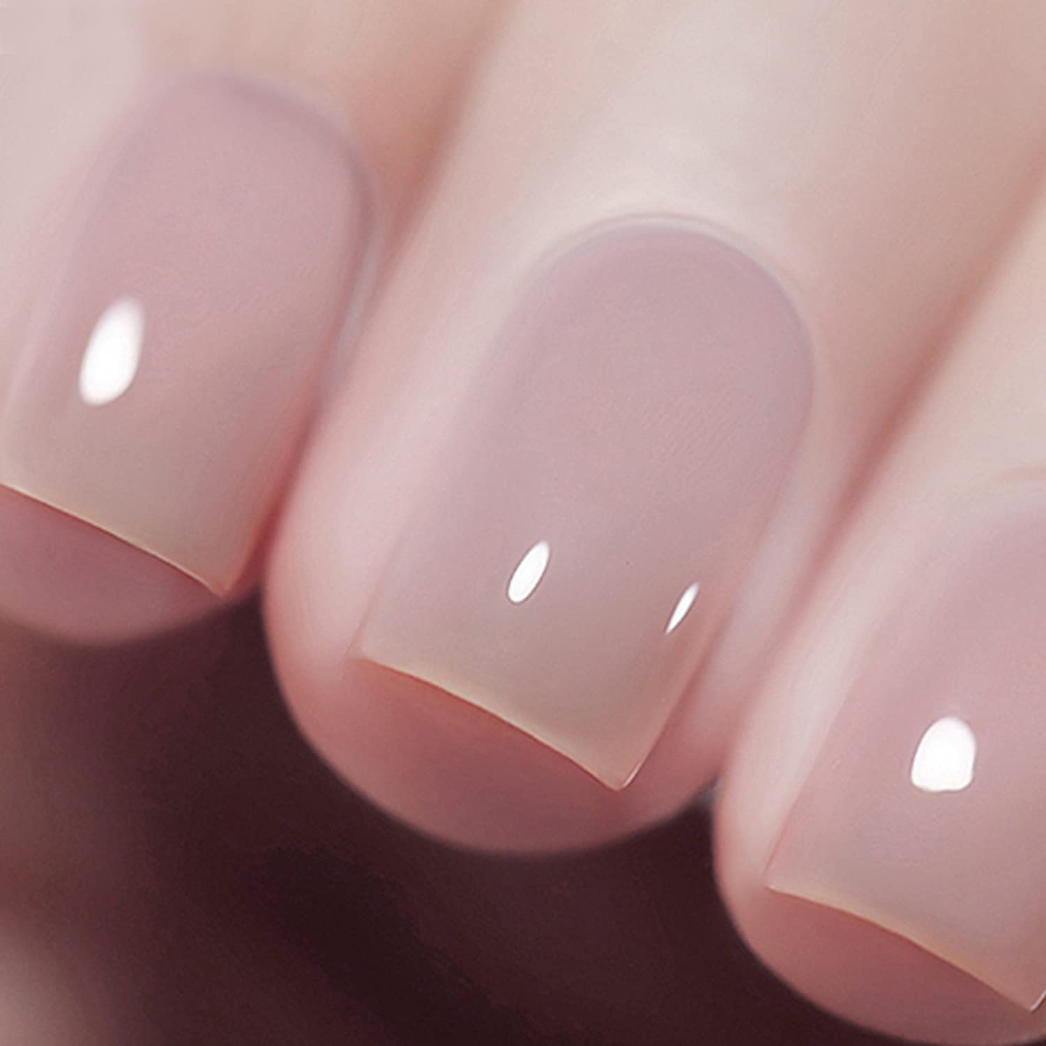 Vishine Jelly Nude Gel Nail Polish Set - 6 Colors Transparent Pink & Nude Skin Tones, UV LED Soak Off Gel Polish Kit for DIY Manicure, 8ml - Perfect for Home Nail Art & Salon Professional Use
