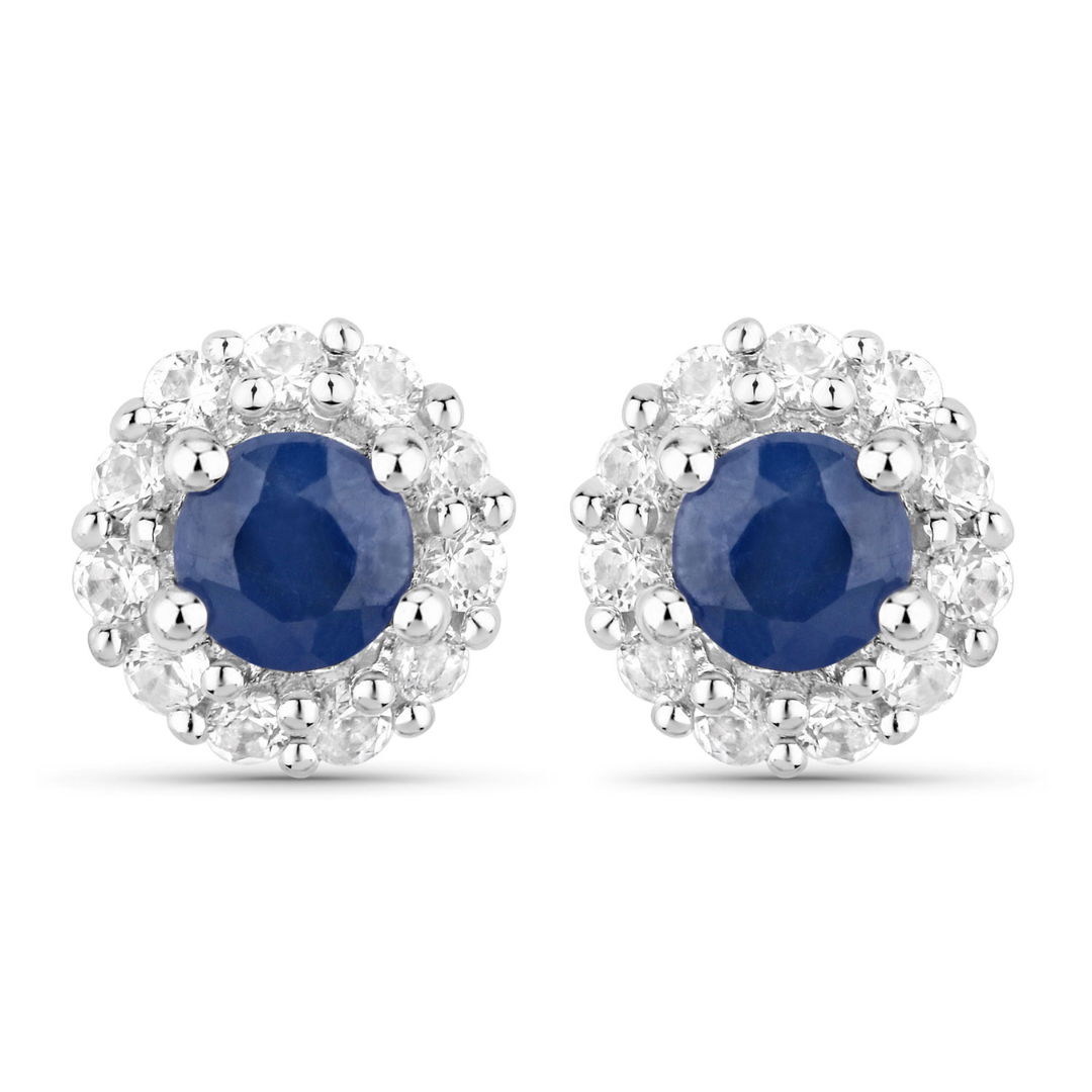 Elegant Silver Blue Sapphire Jewelry Set - Necklace, Earrings & Ring for Women | Perfect for Weddings, Anniversaries & Special Occasions