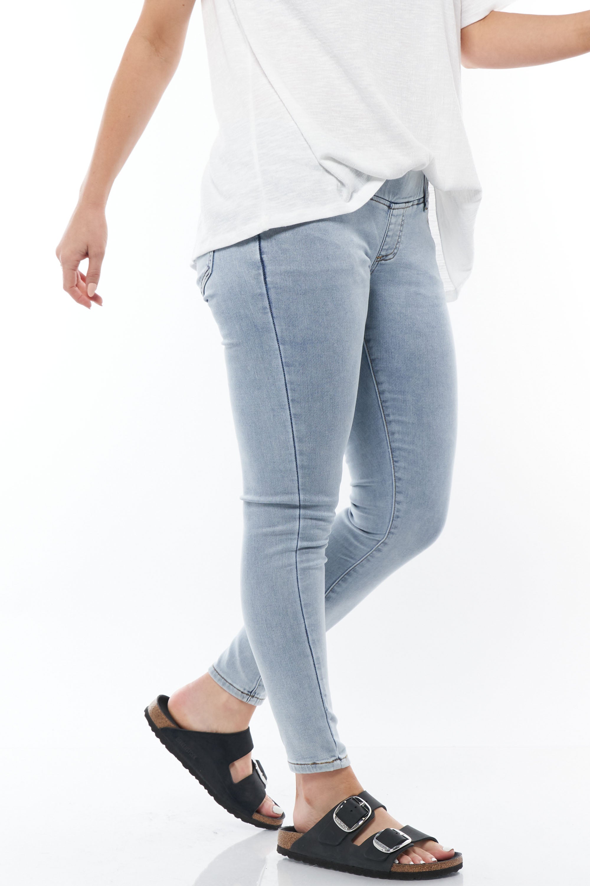 Take A Walk Underbump Skinny Jeans for Women - High Waisted Stretch Denim Pants - Comfortable & Stylish for Everyday Wear, Work, or Night Out