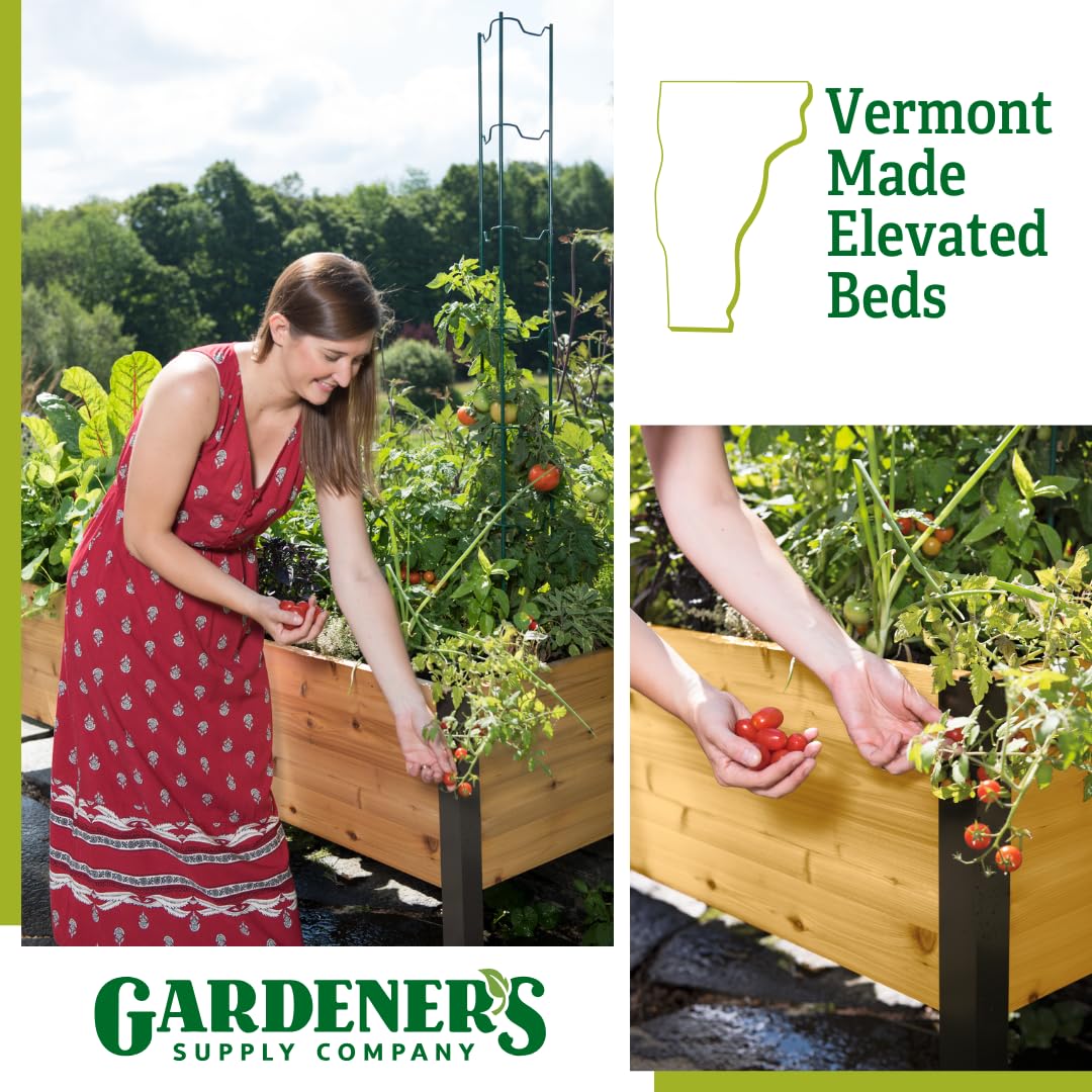 Premium Cedar Raised Garden Bed 2' x 8' - Heavy Duty Standing Planter Box with Reinforced Aluminum Corners for Vegetables, Flowers & Outdoor Plants | Perfect for Patio, Backyard & Urban Gardening | Durable Elevated Design for Easy Planting & Maintenance