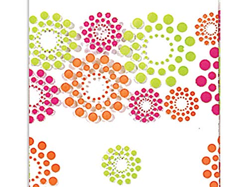 100-Pack X-Large Cello Gift Bags for All Occasions - Blooming Hot Dots Design - Perfect for Birthday, Wedding & Holiday Presents
