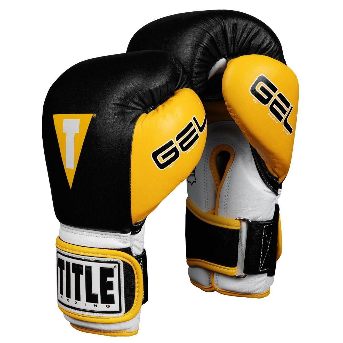 TITLE Boxing Gel World V2T Bag Gloves - Premium Training Gloves for Boxing, MMA & Fitness - Black/Gold/White - X-Large - Perfect for Heavy Bag Workouts, Sparring & Gym Training