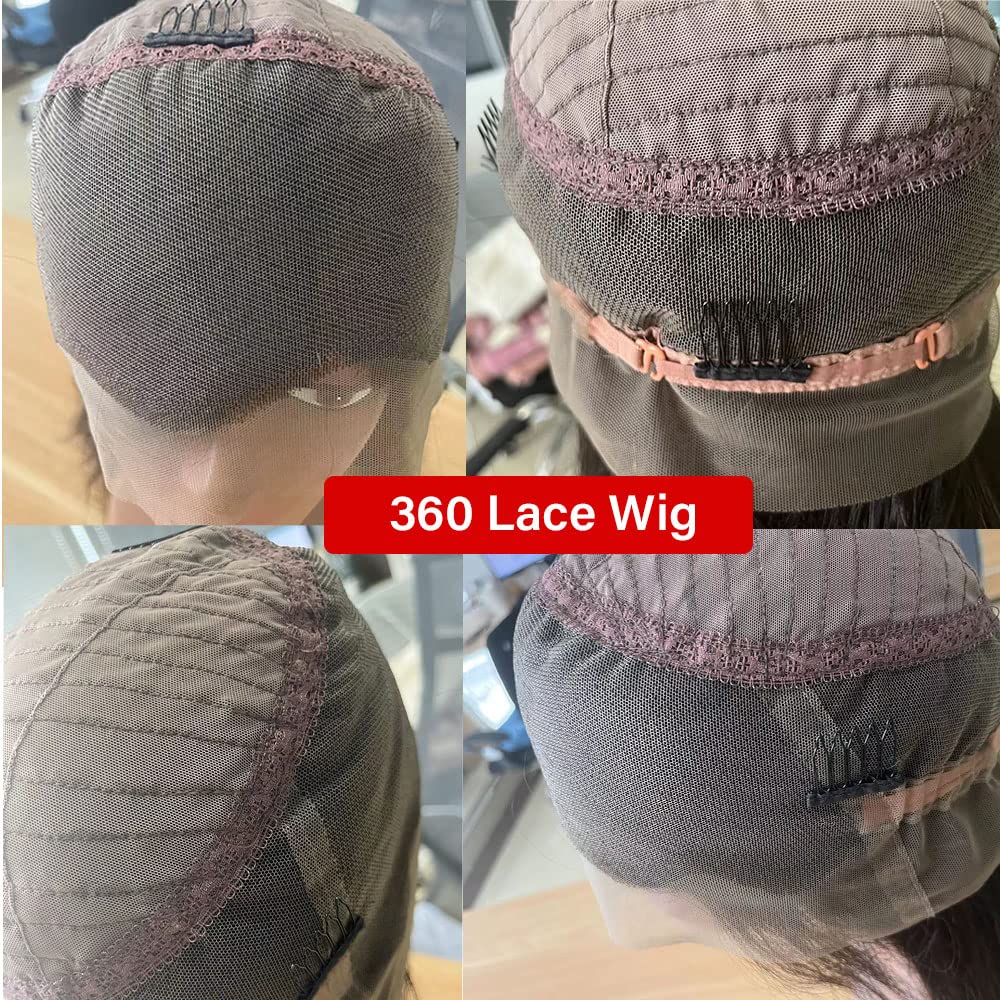 360 Full Lace Deep Curly Wave HD Transparent Lace Front Wigs - 100% Brazilian Virgin Human Hair - Pre Plucked with Baby Hair for Black Women (20 Inch, Natural Look) - Perfect for Daily Wear, Parties, Weddings & Special Occasions