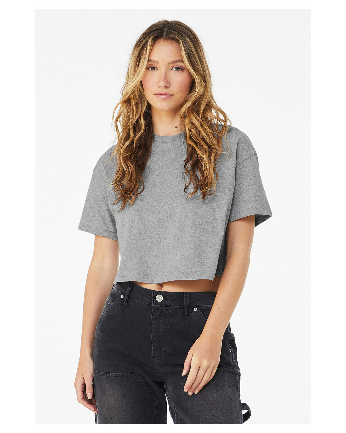 Bella + Canvas 6482 FWD Fashion Women's Cropped Jersey T-Shirt - Soft & Comfortable Short Sleeve Top for Casual Wear, Workout & Street Style