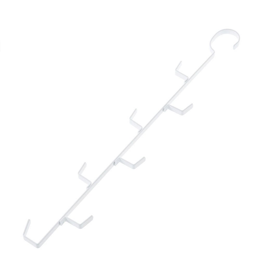 Everfit 7-Hook Bag Hanger - Purse & Scarf Organizer for Home Closet (White)