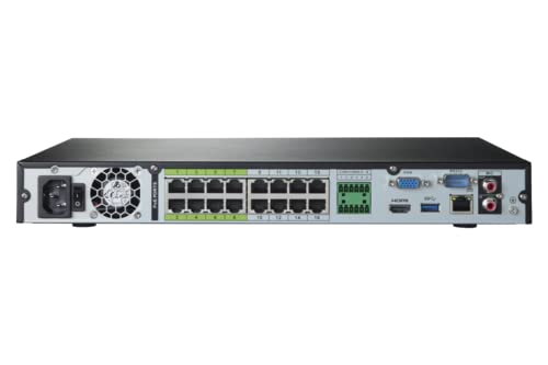 16-Channel 4K (8MP) Fusion NVR Security System with IP Cameras - 12TB HDD, Black | Home & Business Surveillance Solution for 24/7 Monitoring