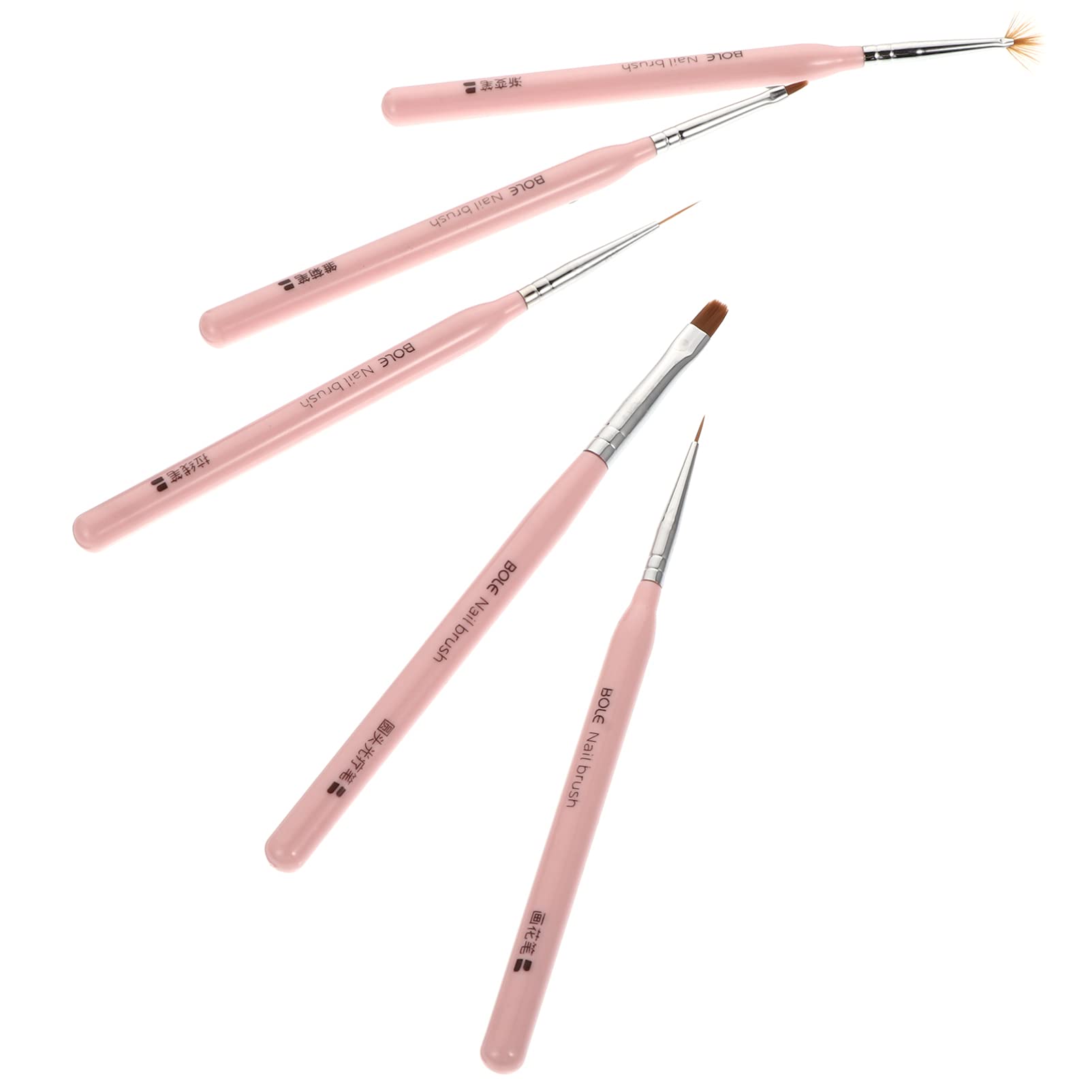 FOMIYES 5-Piece Professional Nail Art Brush Set - Nail Paint, Liner, Drawing Brushes for Manicure & Nail Design | Perfect for Salon, Home Use & DIY Nail Art