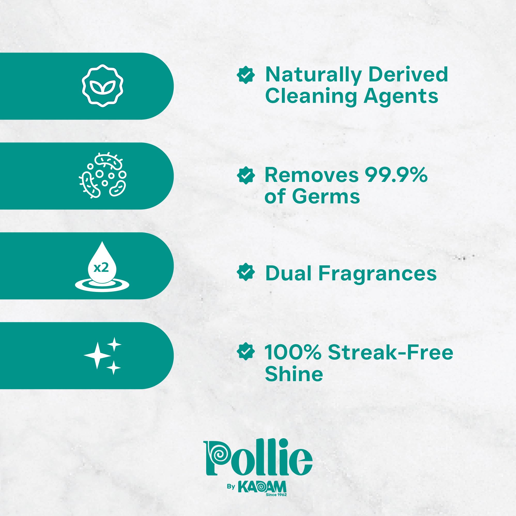 Pollie Alcohol-Free Glass Cleaner Refill - 3 Pack (1.6L) | Streak-Free Windshield & Window Cleaner Spray | Anti-Fog Formula & Hard Water Spot Remover | Safe for Car, Home & Office Glass | Fresh Scent Cleaning Solution for Mirrors, Screens & Glass Surfaces