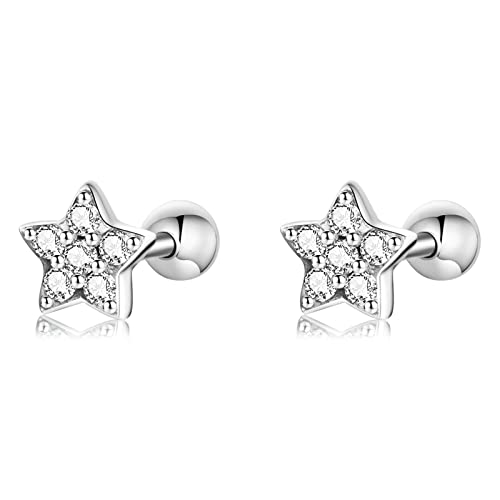 LAWOTY 925 Sterling Silver Panda Stud Earrings for Women & Girls - Daisy Flower, Unicorn & Cat Ear Studs - Perfect Christmas & Birthday Jewelry Gifts for Her - Ideal for Casual Wear, Parties & Special Occasions