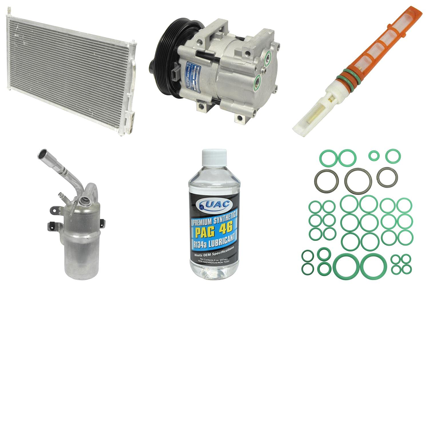 HVAC A/C Compressor and Condenser Replacement Kit - Compatible with [Vehicle Models] - Perfect for DIY Car AC Repair & Maintenance