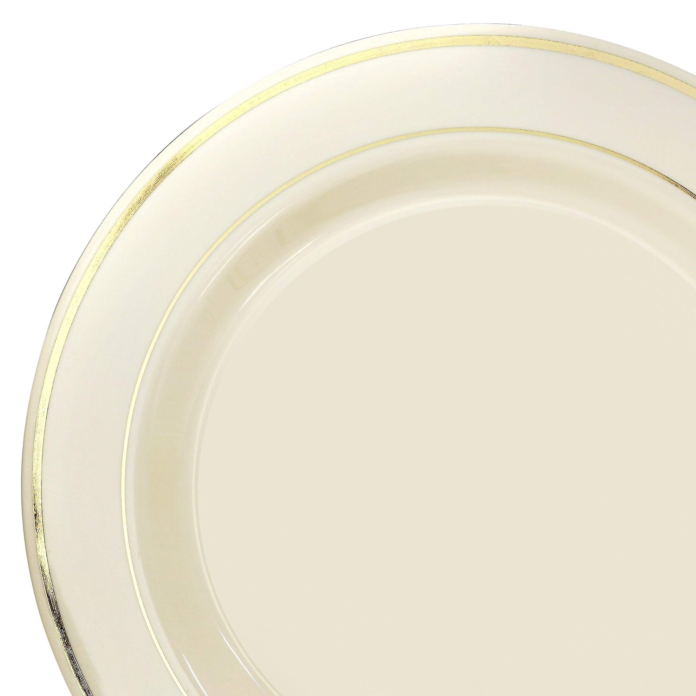 360-Piece Wedding Disposable Plastic Plate & Silverware Set (60 Guests) - 10.5