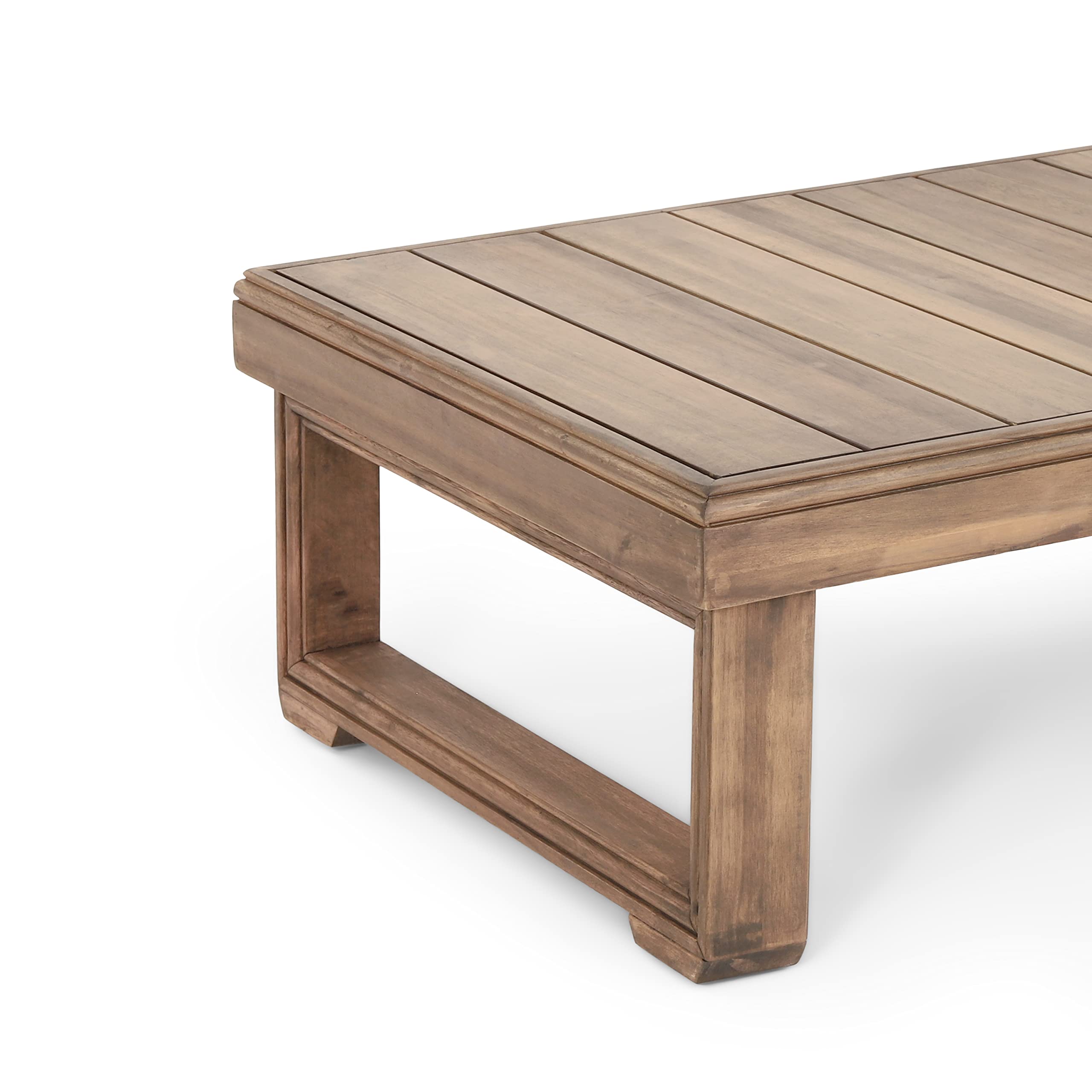 Christopher Knight Home 317096 Westchester Coffee Table - Brown Wash Finish, Modern Farmhouse Living Room Furniture for Small Spaces & Apartments