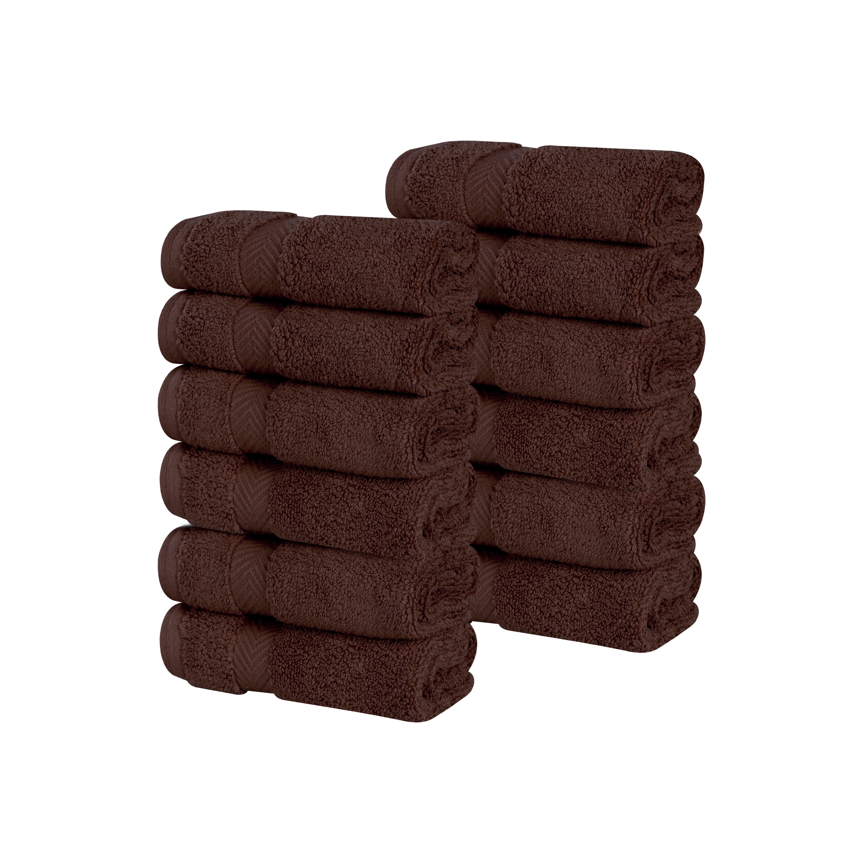 12 Pack Zero Twist Cotton Ultra Soft Face Towels & Washcloths | Premium Bath & Spa Essentials for Gentle Skincare, Makeup Removal & Baby Care