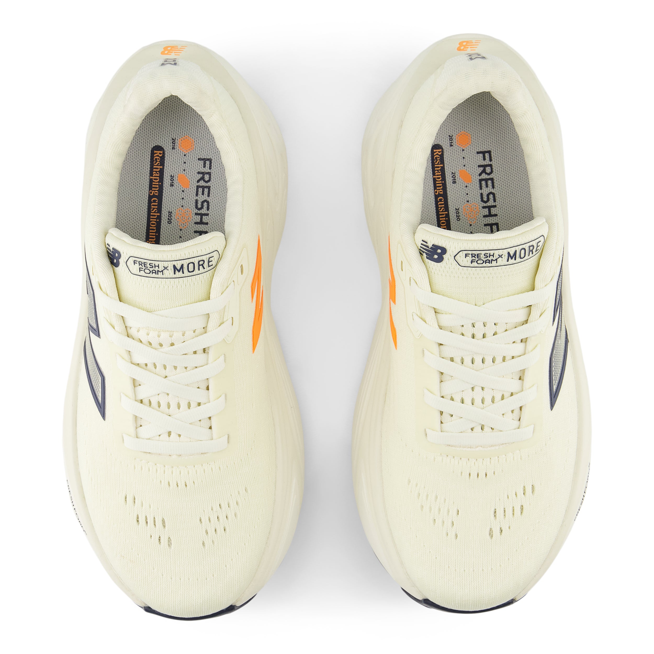 New Balance Women's Fresh Foam X More v5 Running Shoes - Lightweight Cushioned Sneakers for Women (CF Angor/Sea Salt/Hot Mango/Midnight) | Perfect for Jogging, Gym Workouts & Everyday Comfort