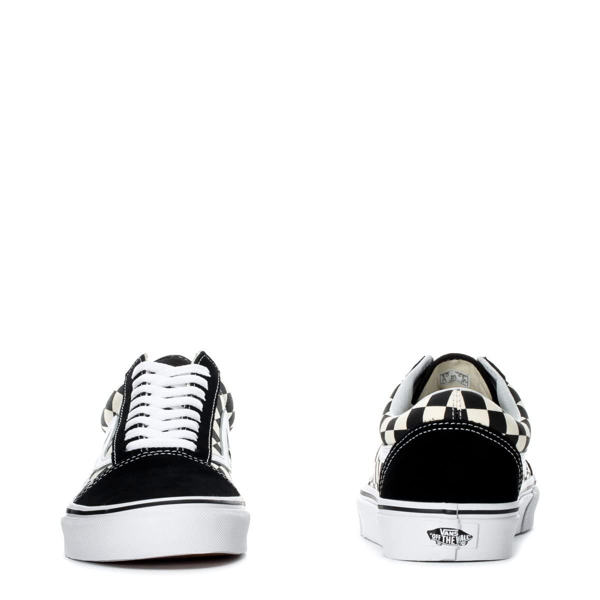 Vans Old Skool Sneakers for Men & Women - Classic Black/White Checkered Skate Shoes Size 8 | Comfortable Casual & Streetwear Fashion for Everyday Wear, Skateboarding & Urban Lifestyle