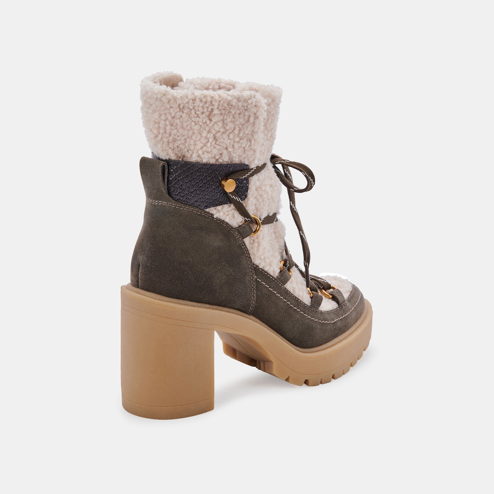 CELTIC BOOTS Women's Olive Suede Ankle Boots - Comfortable & Stylish for Fall & Winter Fashion, Outdoor Walking, and Casual Wear