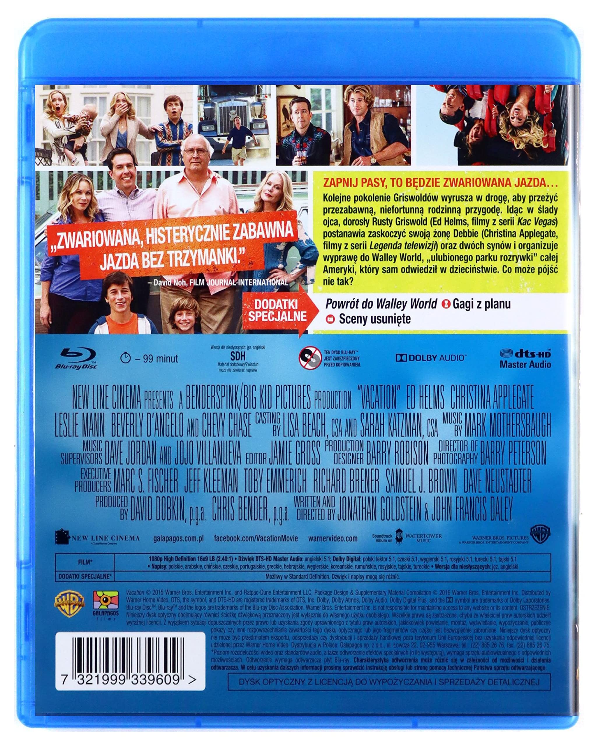 Vacation [Blu-ray] - English Audio | Family Comedy Movie | Perfect for Movie Nights & Holiday Entertainment