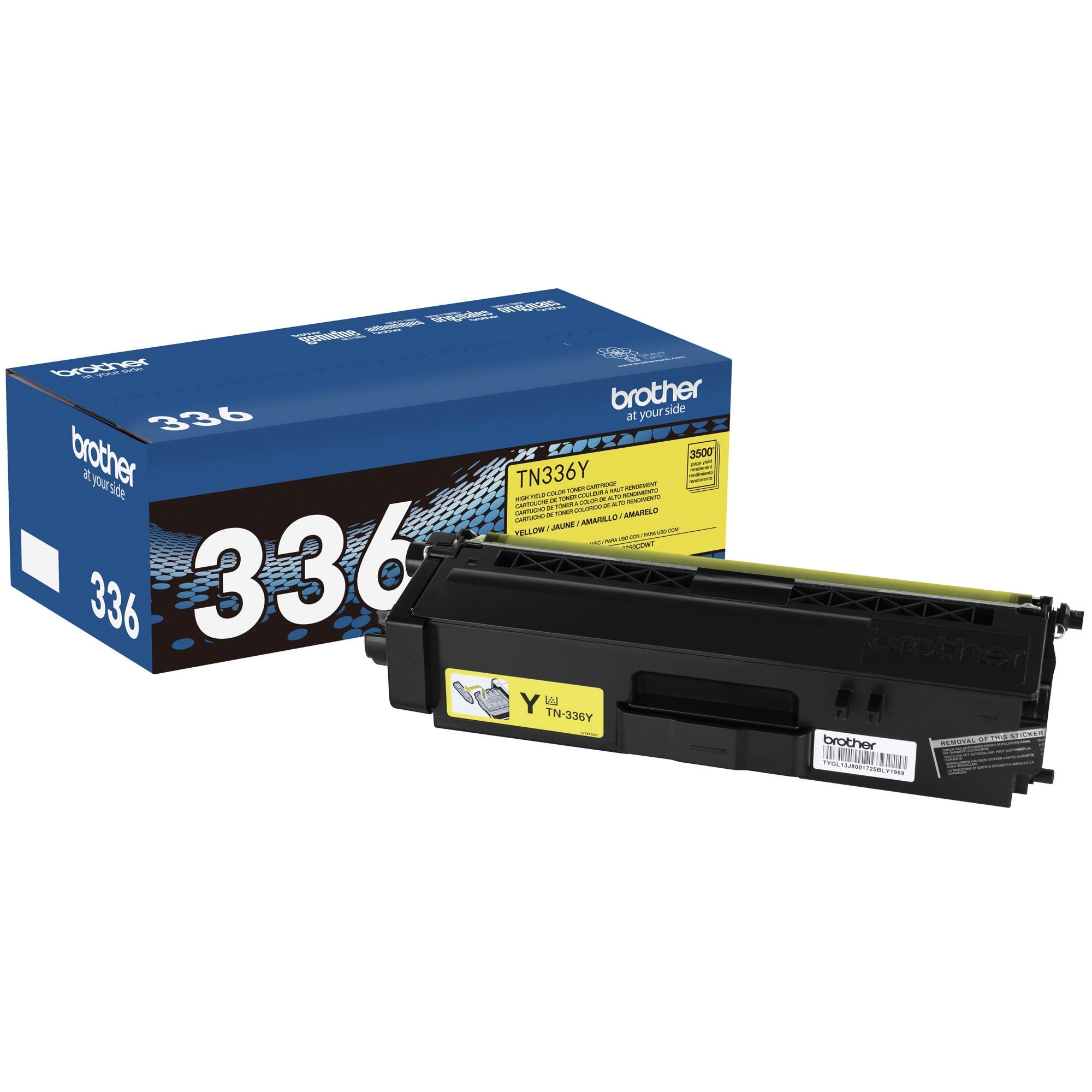 Brother TN336Y Yellow Toner Cartridge - High Yield Replacement for Brother Printers | Perfect for Home, Office & School Printing Needs