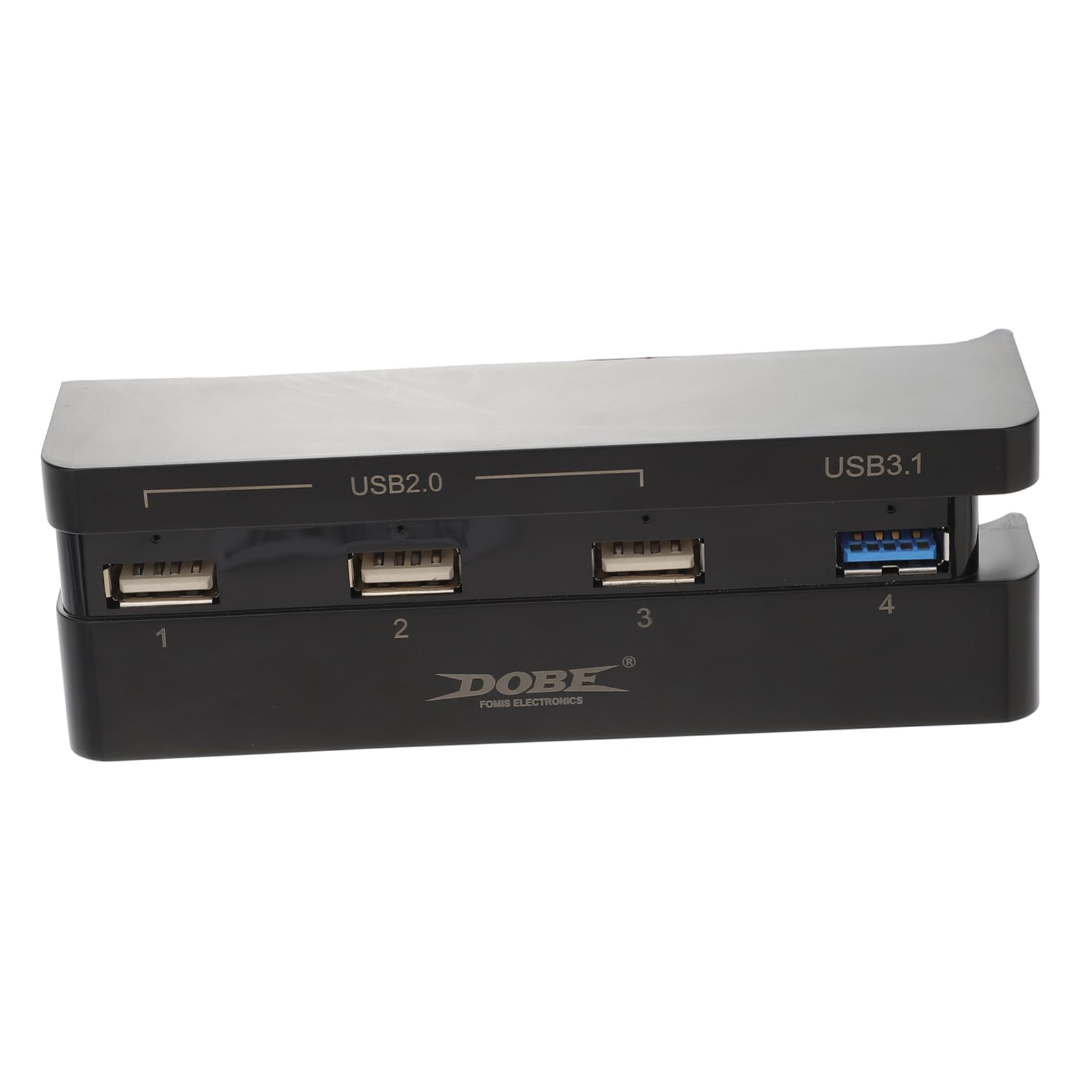 HOMSFOU 4-Port USB Hub Extender for Laptop & PC - High-Speed USB 3.0 Splitter with Universal ABS Case - Perfect for Home Office, Gaming & Multi-Device Charging