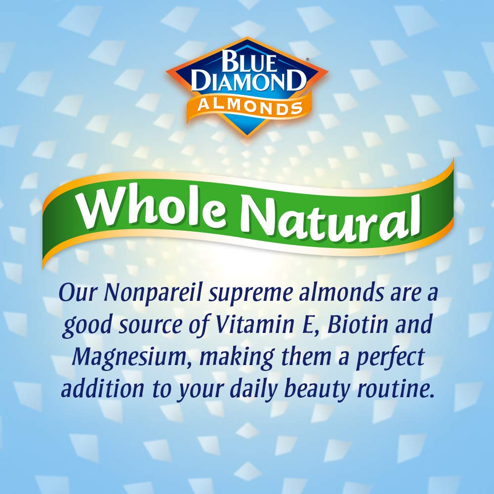 Blue Diamond Almonds Whole Natural Raw Snack Nuts - 100 Calorie Packs (32 Count) | Healthy On-The-Go Snacks for Work, Travel & Fitness | Gluten-Free & Vegan Protein Source