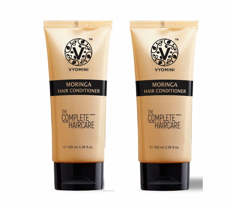 Vyomini Moringa Hair Conditioner (100ml) - Pack of 2 | Natural Deep Conditioning Treatment for Dry, Damaged Hair | Perfect for Daily Hair Care & Salon Use