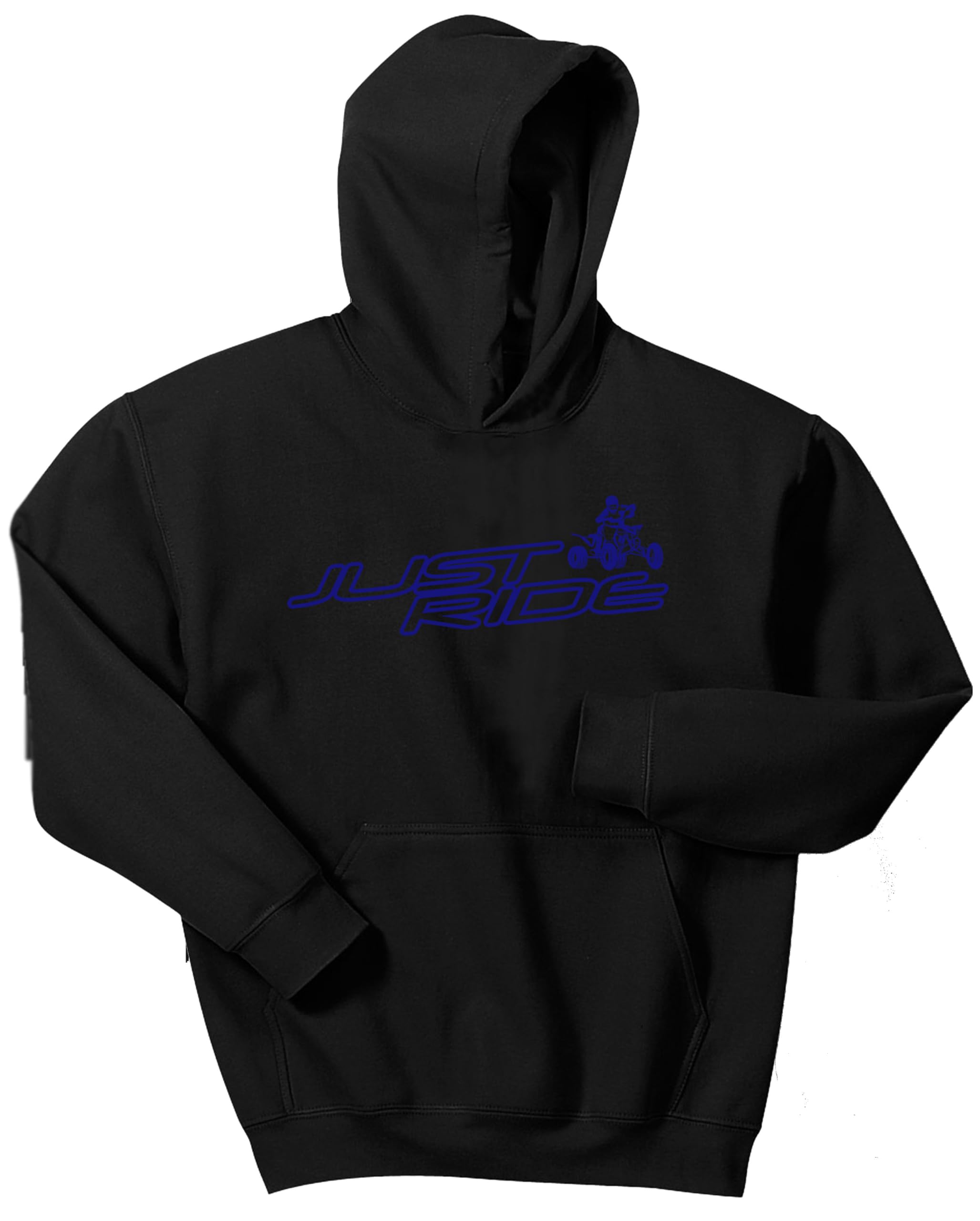 Just Ride Quad Hoodie Sweatshirt - ATV Racing Hooded Pullover for Men & Women - Perfect for Off-Road Adventures, Motocross & Outdoor Activities