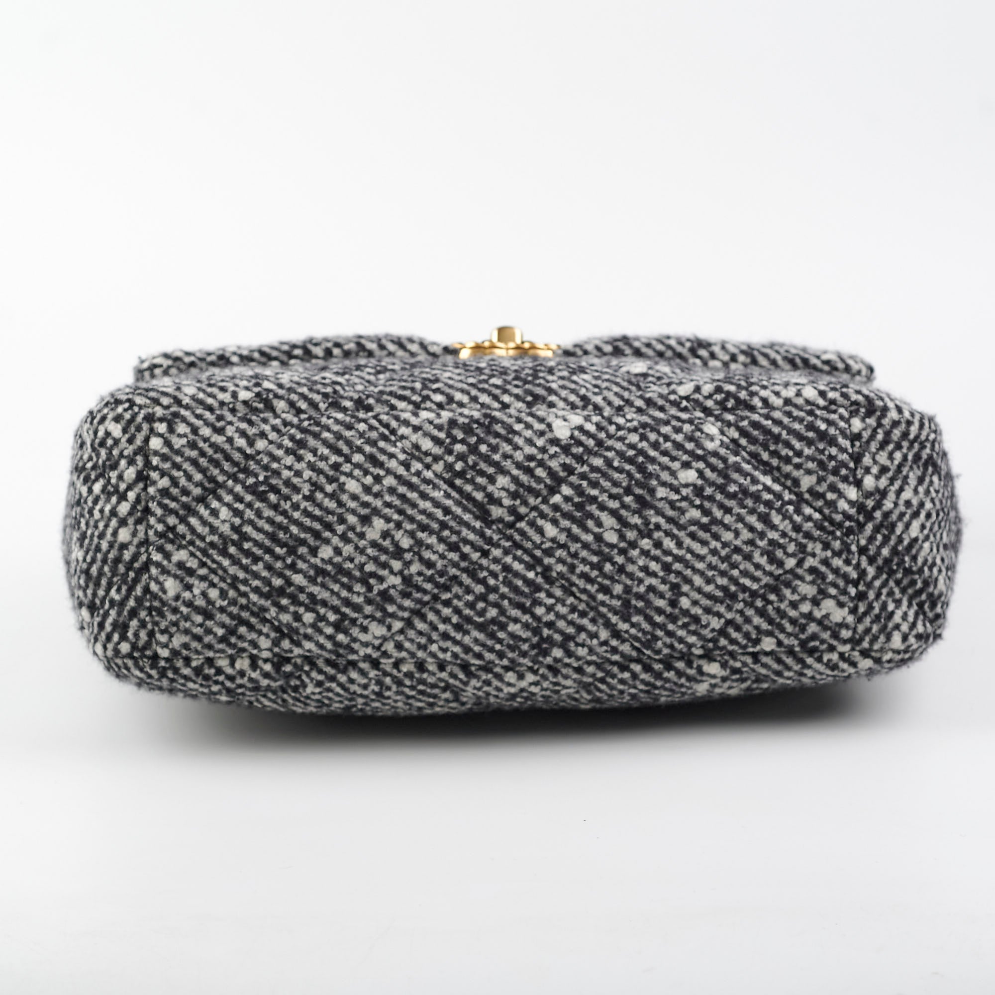 Chanel 19 Tweed Medium/Large Flap Bag Grey/Black - Luxury Designer Handbag for Women, Perfect for Work, Party & Everyday Use