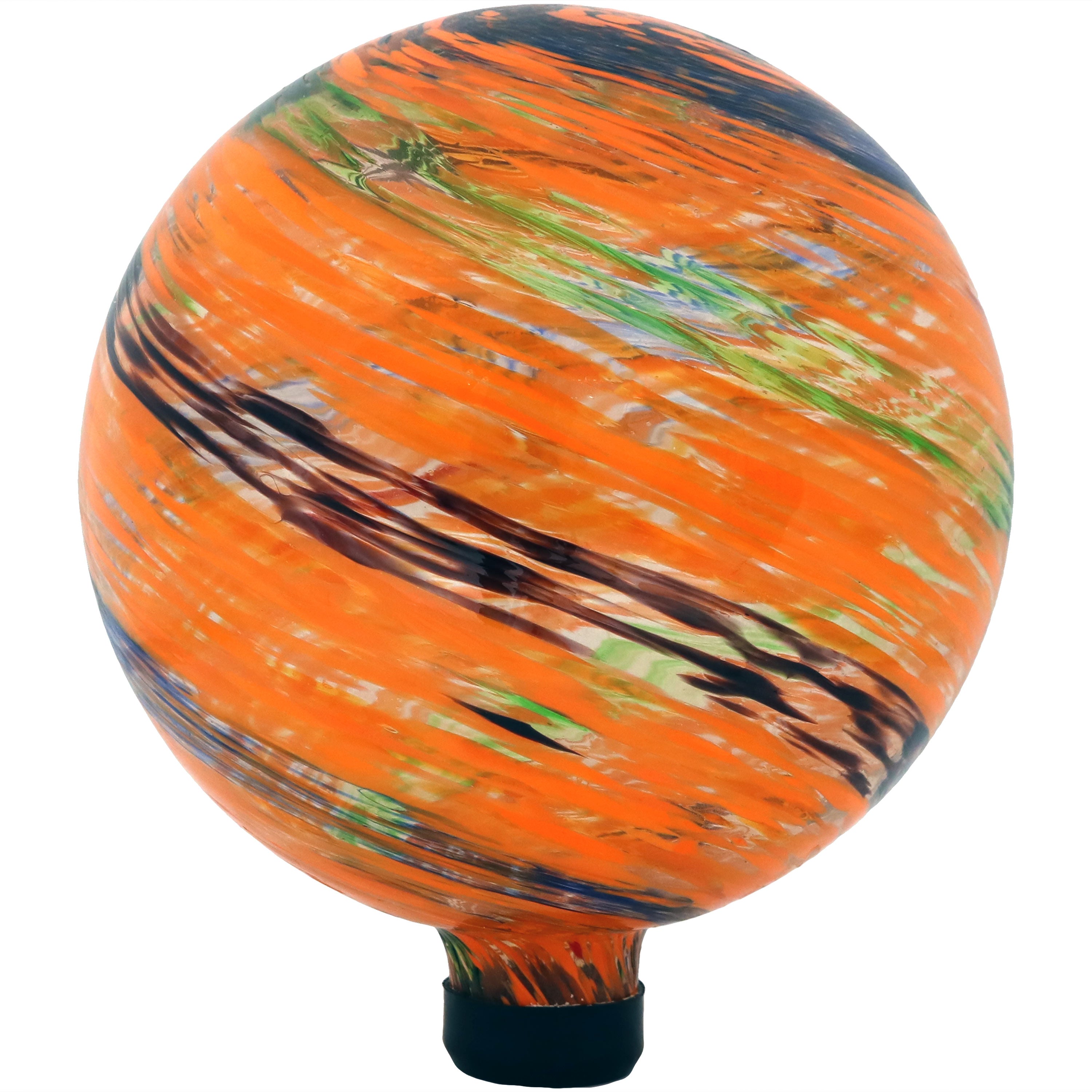 Sunnydaze 10-Inch Outdoor Glass Gazing Globe - Reflective Garden Decor for Patio, Yard & Landscaping - Perfect for Meditation Spaces & Zen Gardens