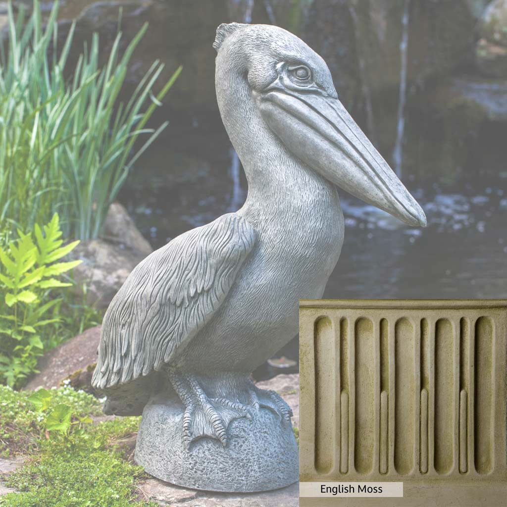 Campania International Pelican Statue - Elegant Outdoor Garden Decor for Patio, Poolside & Coastal Home Decor