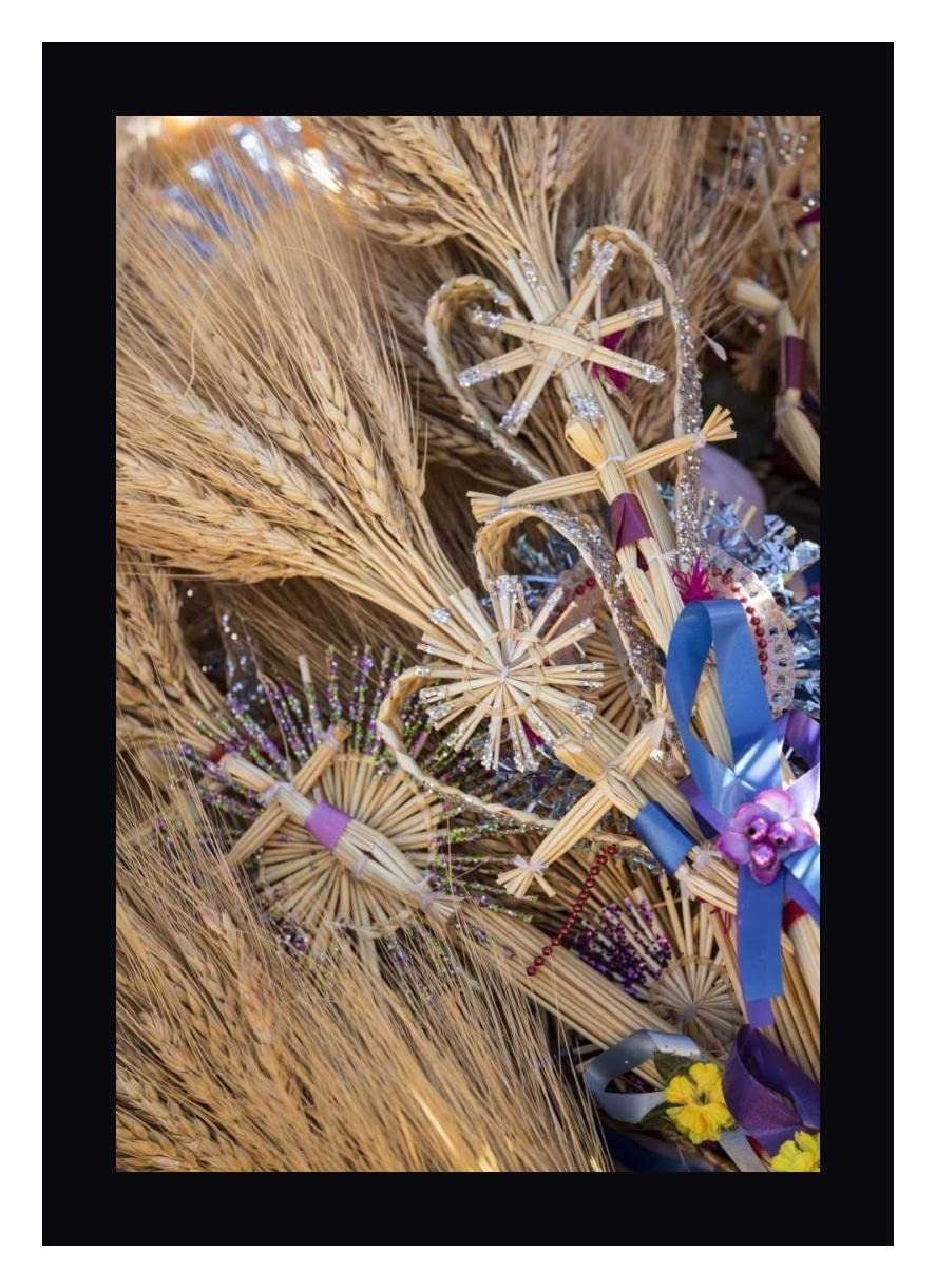 Don Paulson Mexico Palm Sunday Decor - 15x20 Inch Framed Canvas Wall Art with Black Frame - Ready to Hang Religious Home Decor for Easter, Church & Holiday Celebrations
