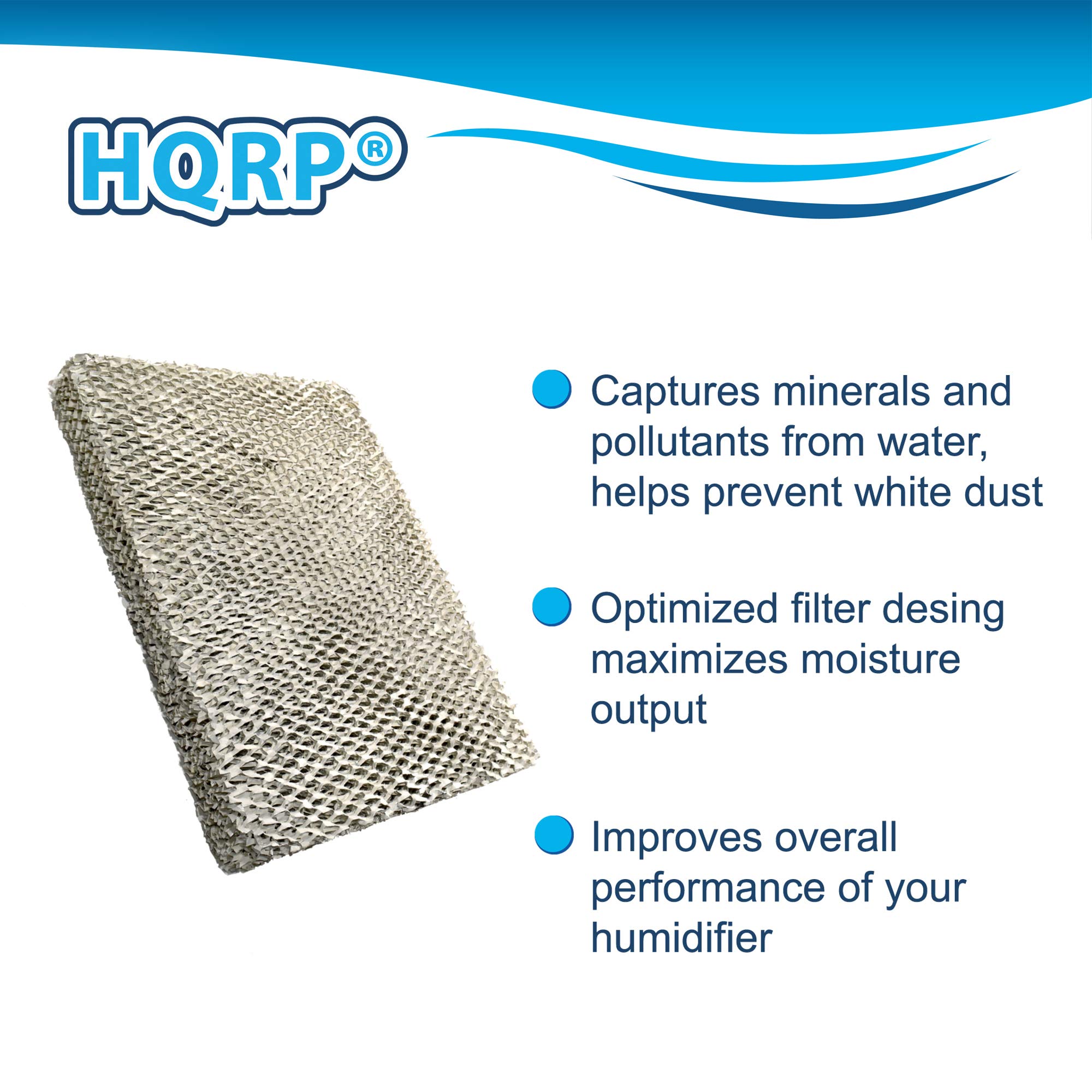 HQRP 2-Pack Replacement Water Filter for Totaline P110-3545, P110-LBP2217, P110-LBP2317, P110-LBP2417, P110-LFP1218, P110-LFP1318 Humidifiers - Compatible with Various Totaline Models - Perfect for Home & Office Use