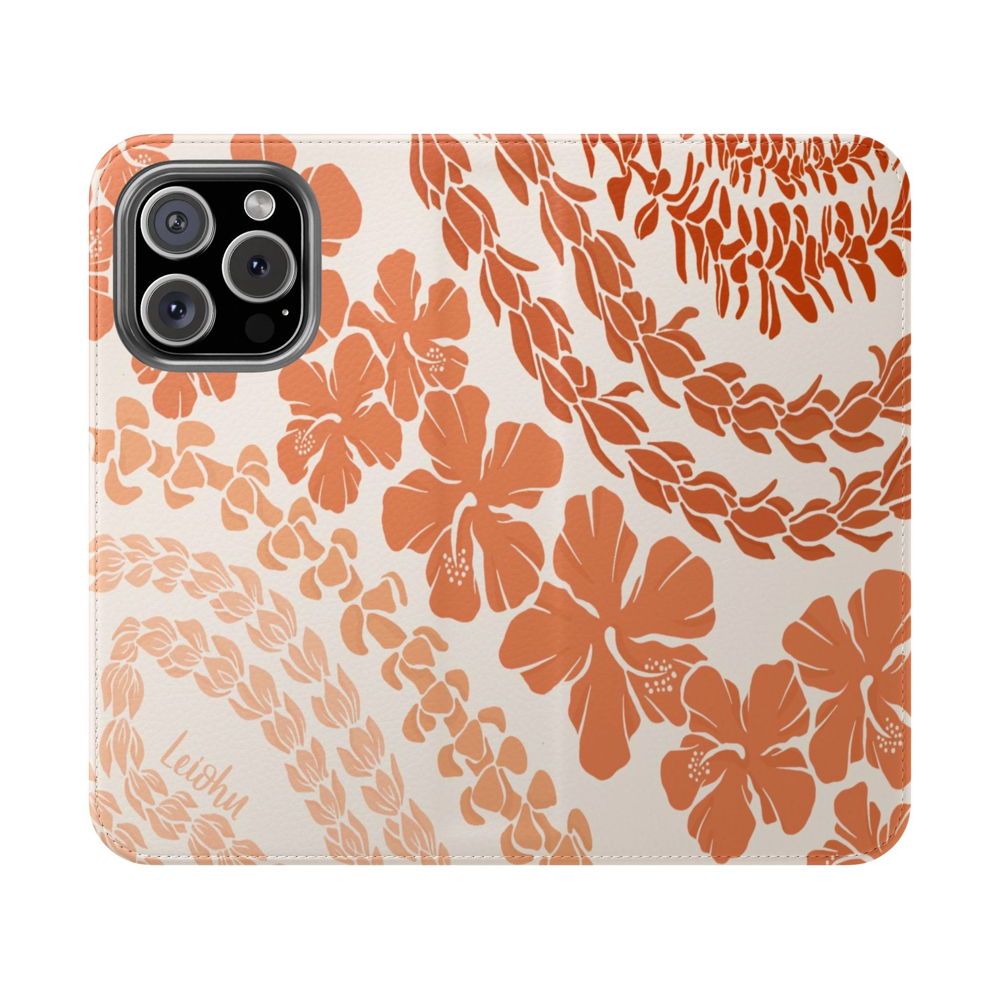 Groovy Lei Warm Folio Case for iPad - Soft PU Leather Protective Cover with Hand Strap | Perfect for Work, Travel & Everyday Use