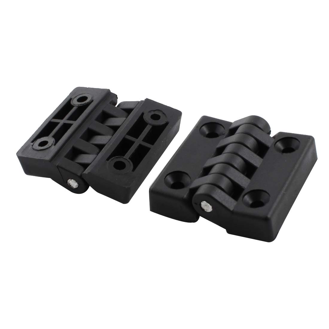uxcell 5-Pack Black Plastic Furniture Cabinet Door Hinges - Durable Hardware for Kitchen Cabinets, Wardrobes & Storage Units