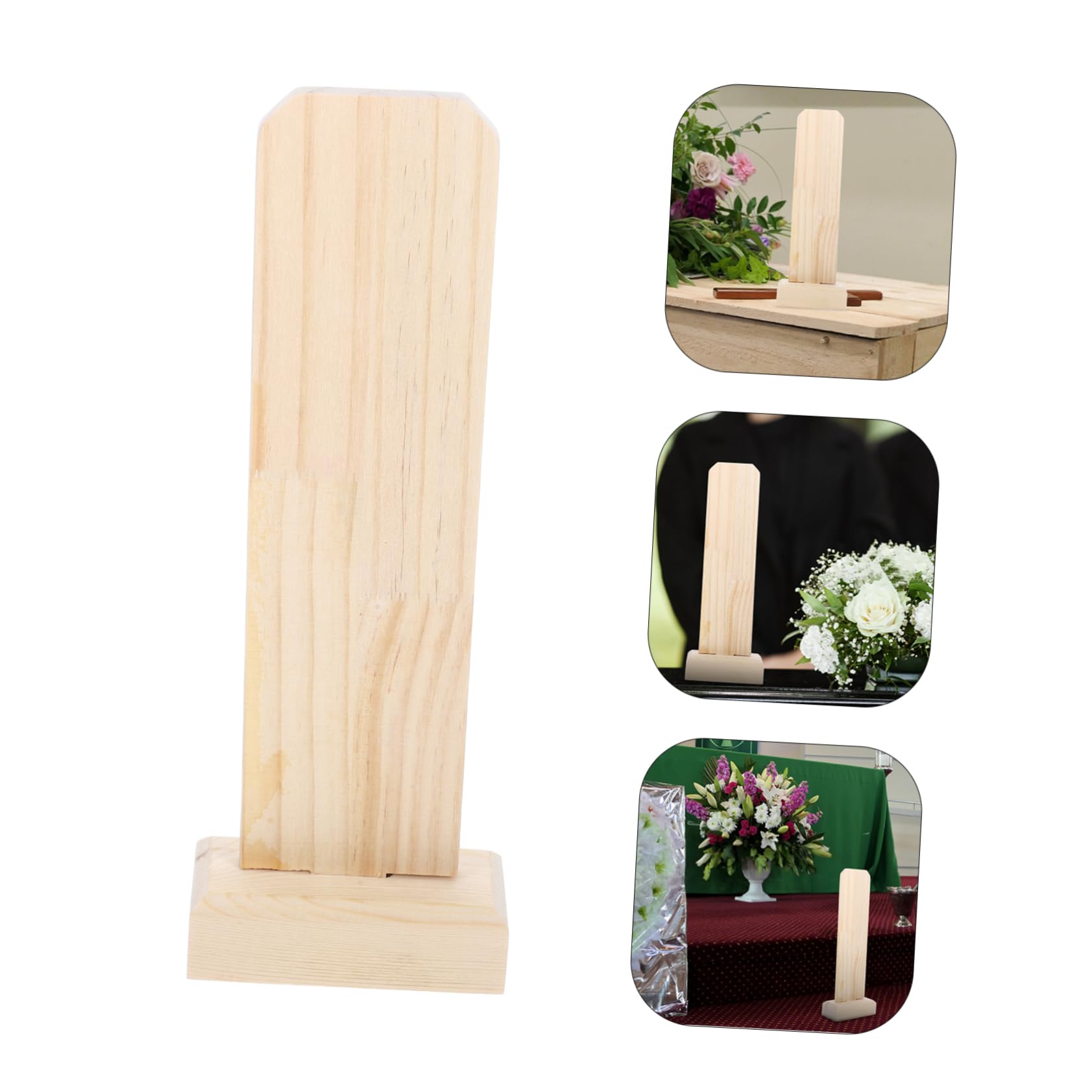 CAXUSD Small Memorial Tablet - Handcrafted Wooden Temple Plaque for Religious Ceremonies & Home Altars | Perfect for Ancestral Worship, Buddhist Shrines & Spiritual Rituals