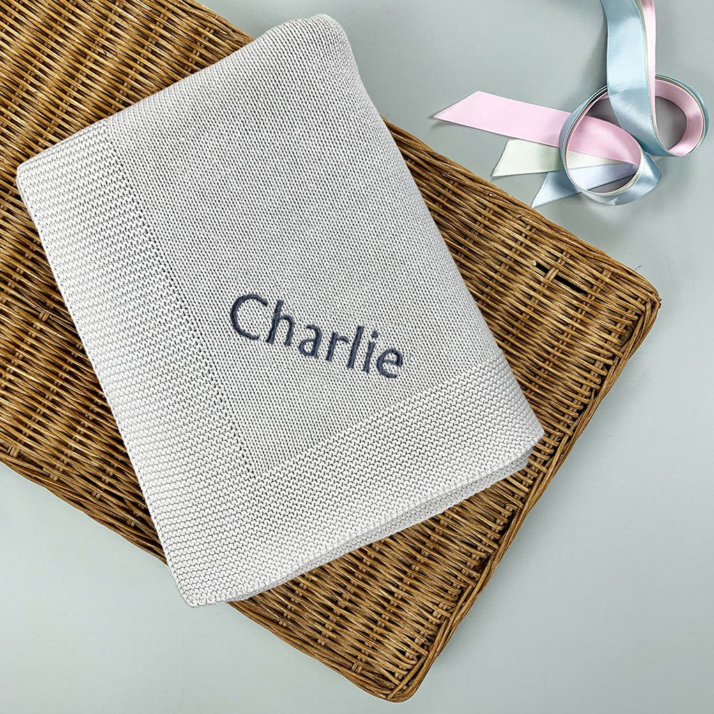 Personalized My First Steiff Baby Socks and Blanket Gift Set - Neutral Newborn Essentials for Shower, Christening & Welcome Home Celebrations