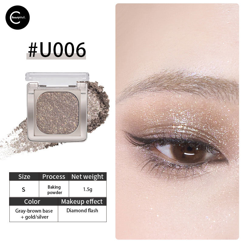 CHEERYEP (QIANYAN) Shimmering Crystal Foil Mono Eyeshadow - Long Lasting Pigmented Single Eyeshadow for Day & Night Makeup - Perfect for Party, Wedding & Special Occasions