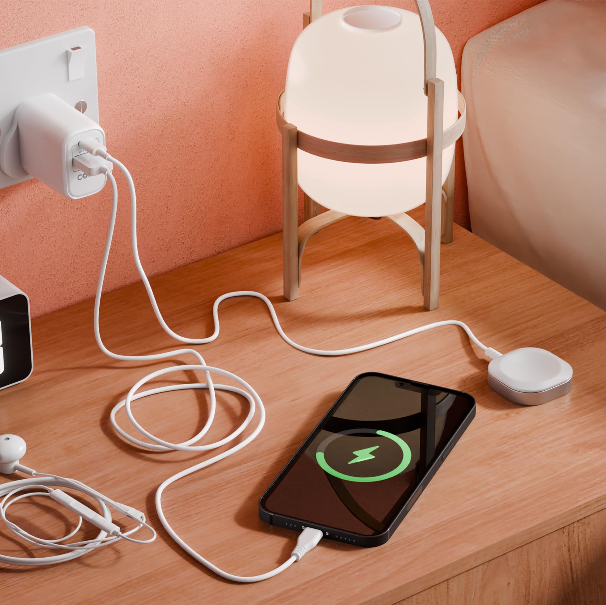 1.5M Magnetic Smart Watch Charger for Apple Watch Series 9/8/7/6/SE/5/4/3/2/1 | USB C Fast Charging Cable | Compatible with watchOS 1-10 | Perfect for Travel, Office & Home Use