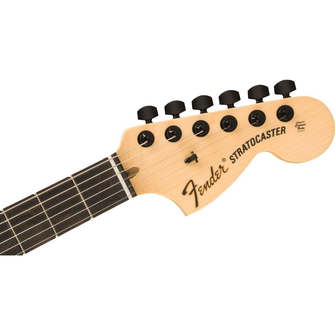 Fender Jim Root Stratocaster Electric Guitar - Flat Black Finish with Ebony Fingerboard | Perfect for Rock, Metal & Stage Performances