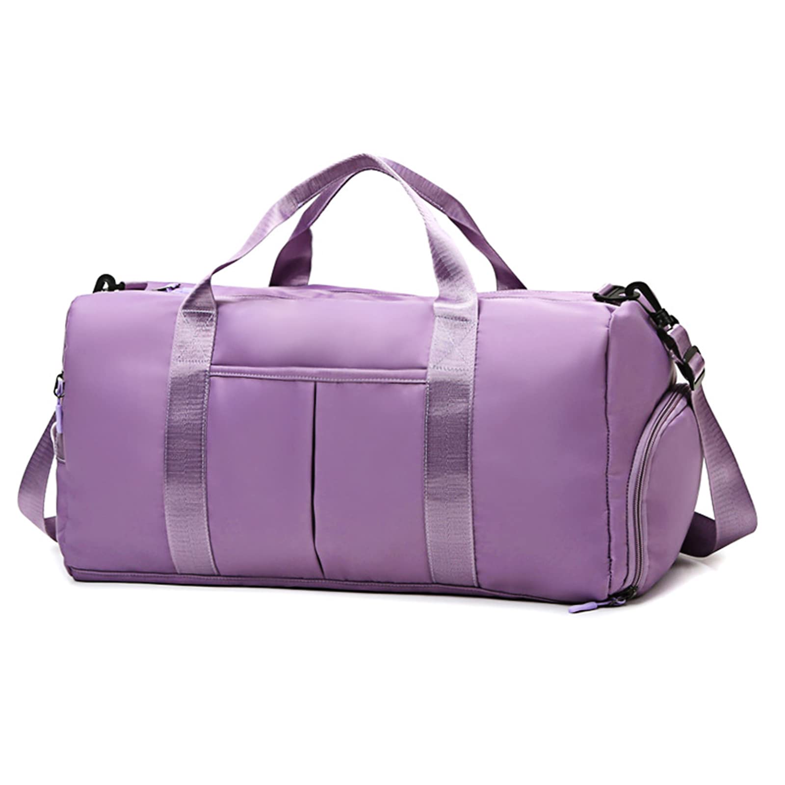 ZGWJ Waterproof Gym Bag with Wet Pocket & Shoe Compartment - Lightweight Sports Duffel Bag for Men & Women - Perfect for Swimming, Travel, Workout & Weekend Trips - Easy Carry Purple Backpack