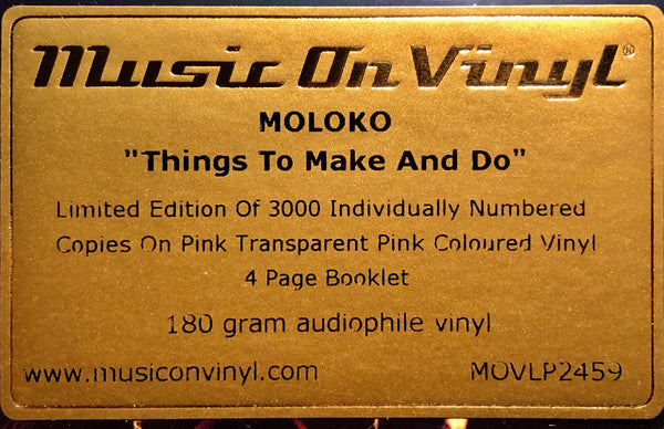 Moloko - Things To Make And Do (Limited Edition 2xLP Vinyl Album) | Numbered Reissue with Collectible Pin | Near Mint Condition (NM/M) | Perfect for Vinyl Collectors & Electronic Music Fans
