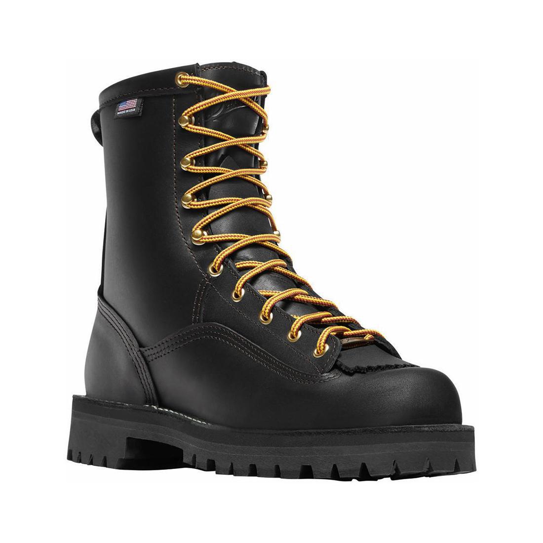 Rain Forest 8 Unisex Work Boots - Waterproof Black Safety Shoes for Construction, Hiking & Outdoor Work | Durable Non-Slip Work Boots for Men & Women