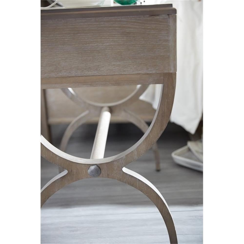 Hooker Furniture Affinity Leg Nightstand - Stylish Bedside Table with Drawer for Bedroom Decor | Perfect for Small Spaces, Apartments & Guest Rooms