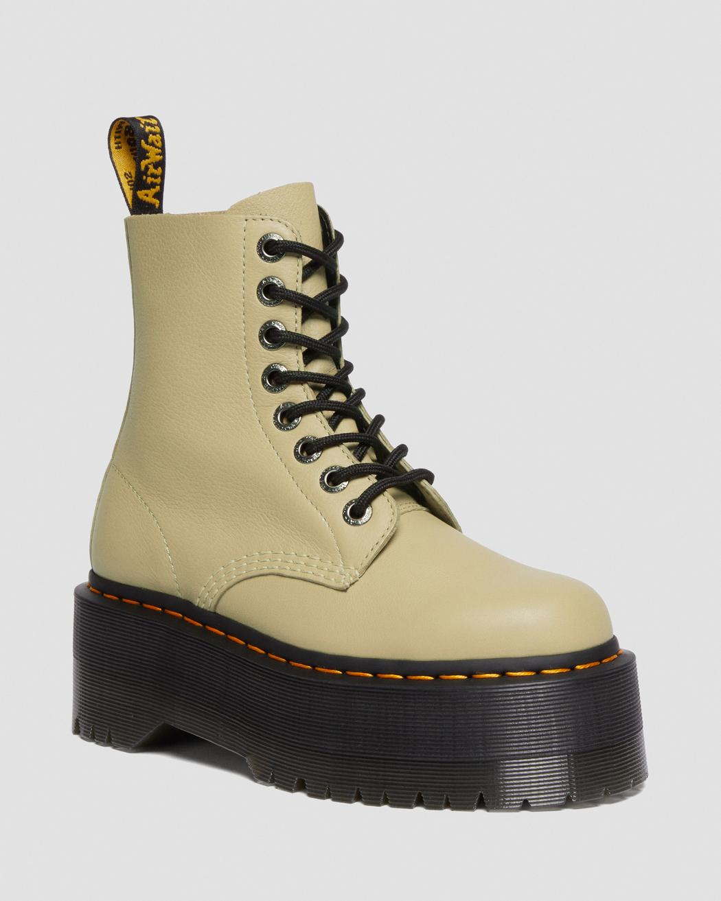 Dr. Martens 1460 Pascal Max Leather Platform Boots for Women - Chunky Sole, Comfortable & Stylish - Perfect for Punk, Goth & Everyday Wear