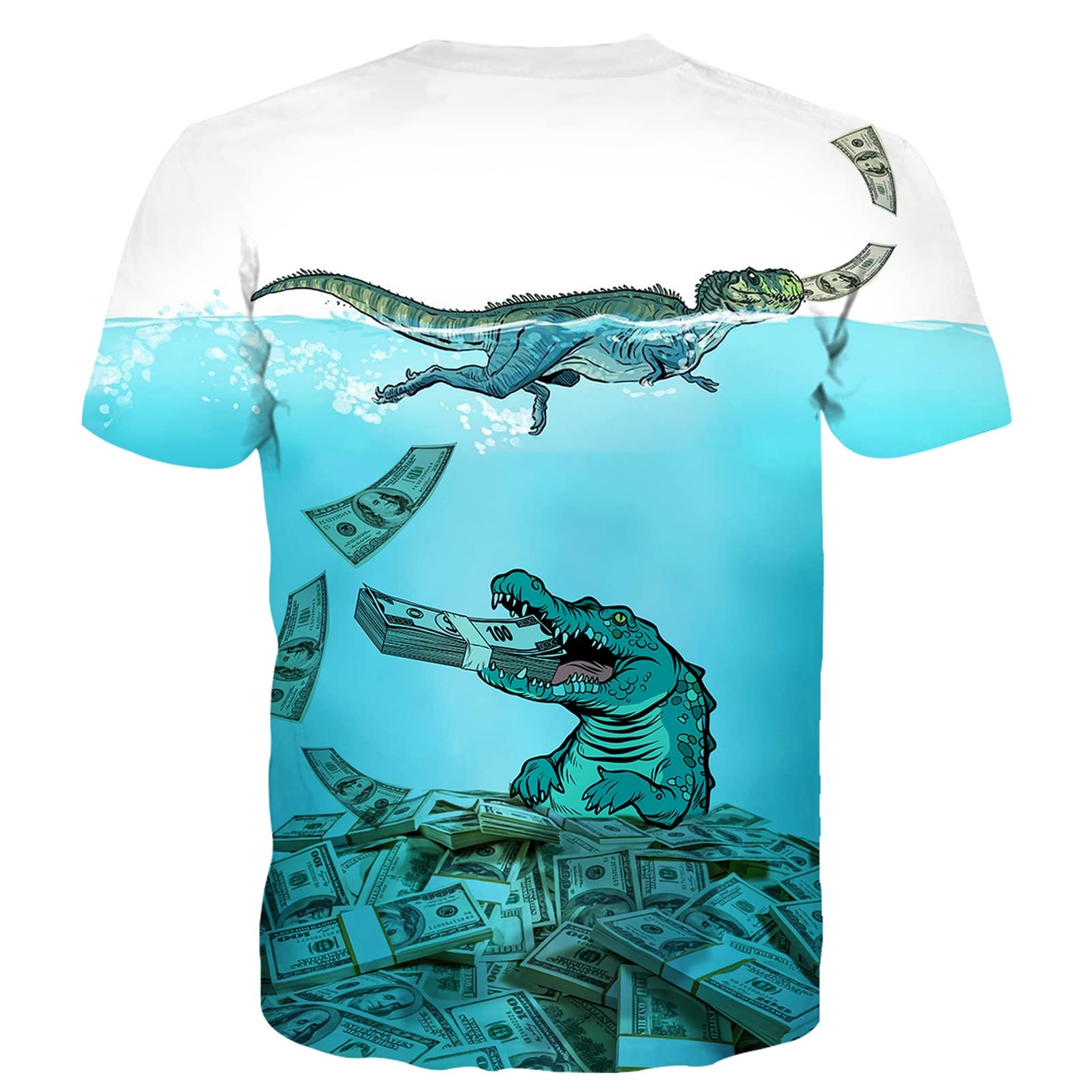 SYAIMN Unisex 3D Printed Graphic T-Shirts - Funny & Colorful Summer Tees for Men & Women | Casual Wear, Street Fashion, Gift Ideas