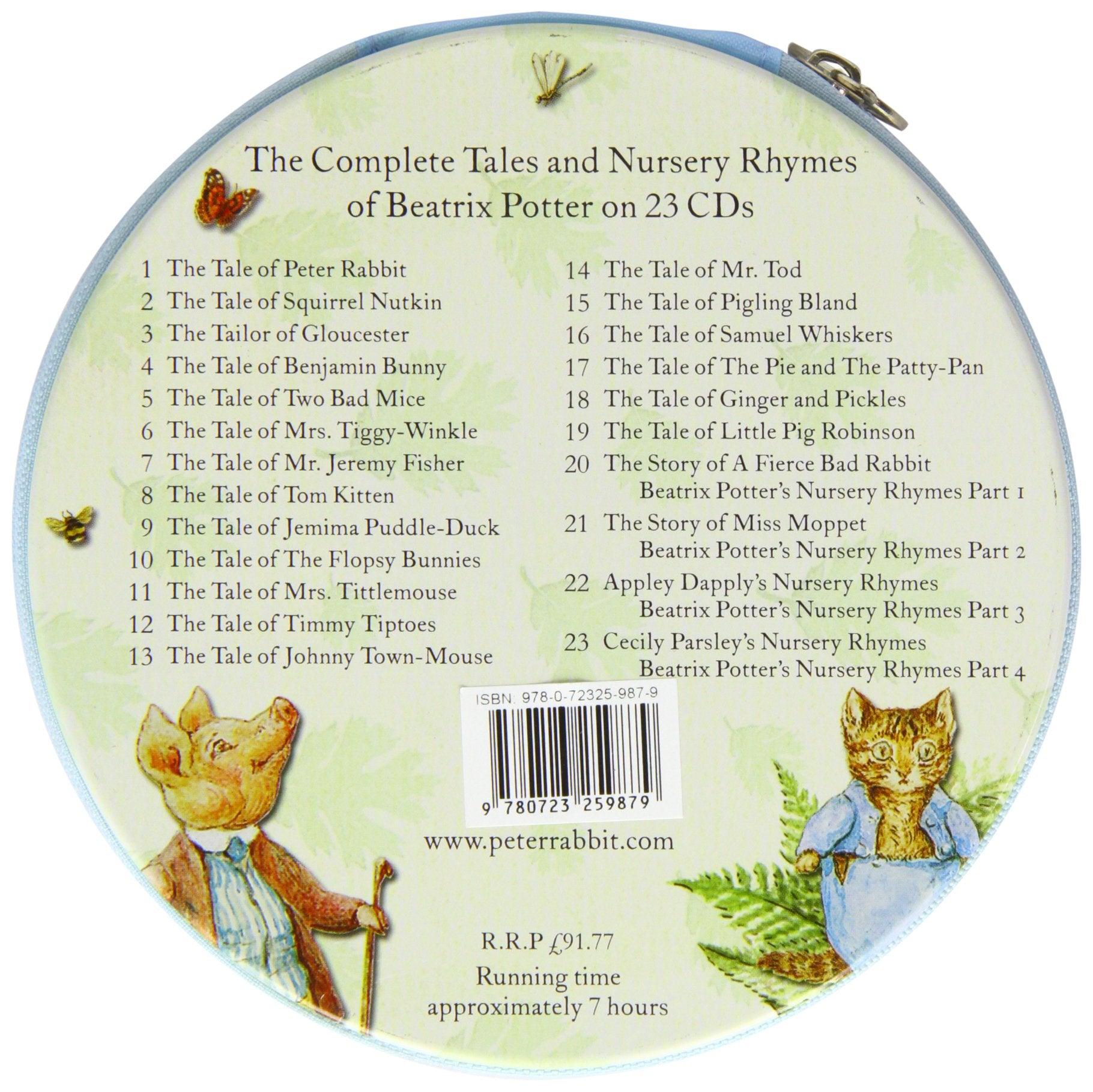 Beatrix Potter Complete Tales & Nursery Rhymes Audio Book Collection - 23 CDs for Kids' Bedtime Stories & Early Learning