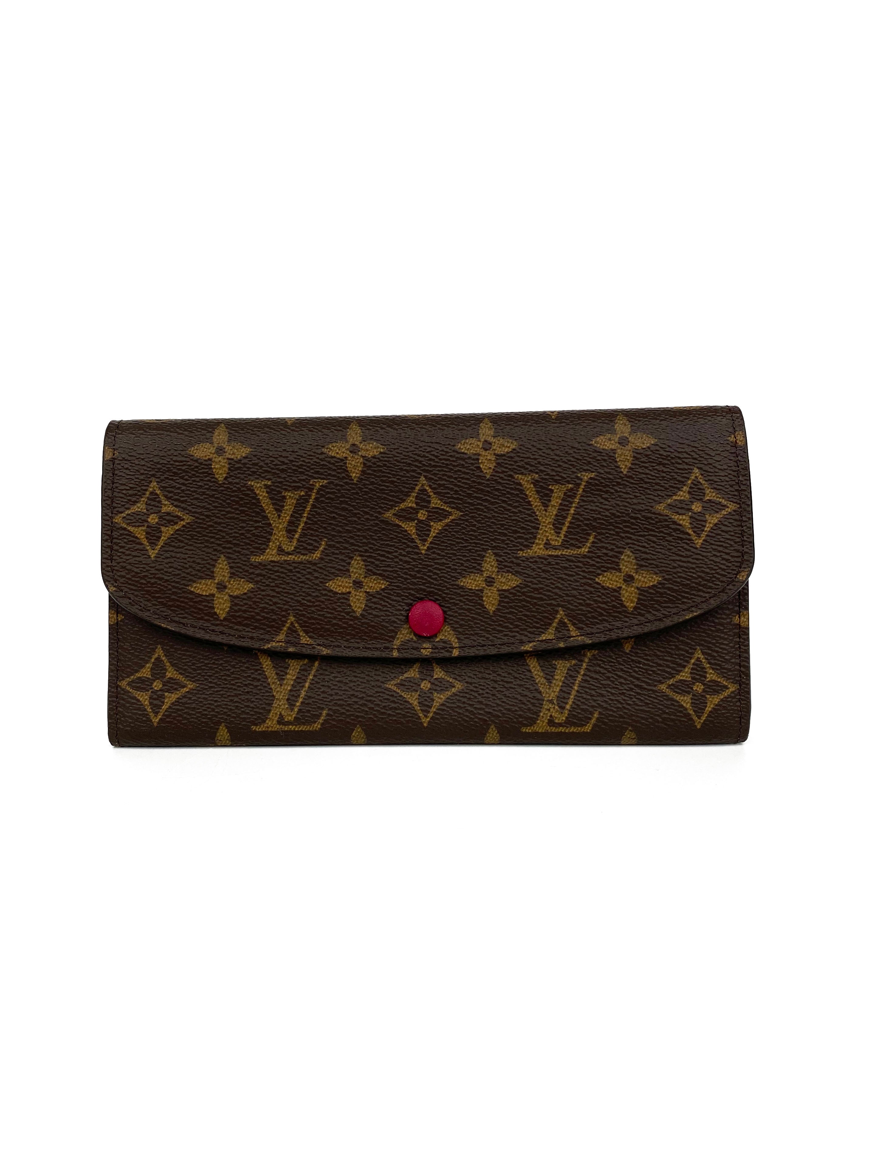 Louis Vuitton Monogram Emilie Wallet in Fuchsia - Luxury Compact Women's Wallet for Everyday Use & Special Occasions