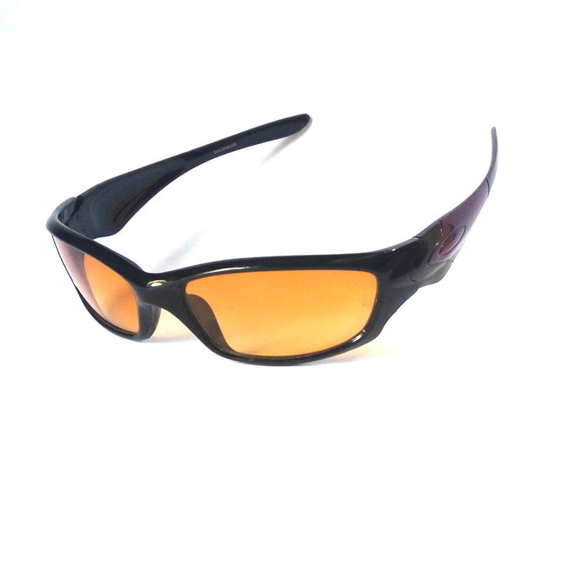 Wraparound Sports Driving HD Night Vision Glasses - Anti-Glare, UV Protection for Night Driving, Cycling & Outdoor Activities