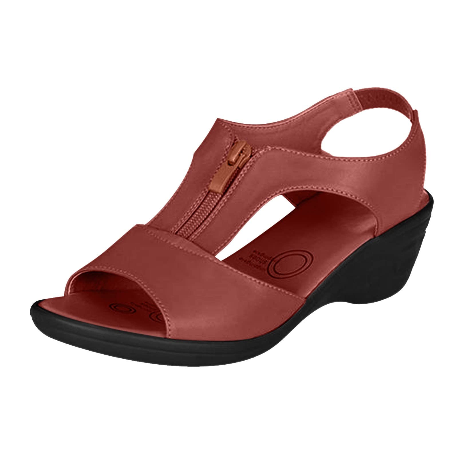 Women's Casual Shoes with Arch Support - Cowhide Woven Sole Platform Wedge Heels | Comfortable Resort Pumps for Walking, Travel & Everyday Wear